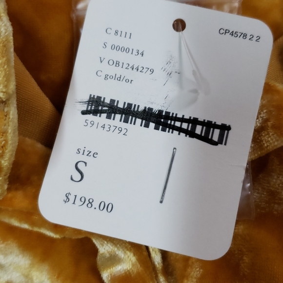 Free People On My Mind Velvet Maxi NWT Fall Gold - Picture 5 of 9